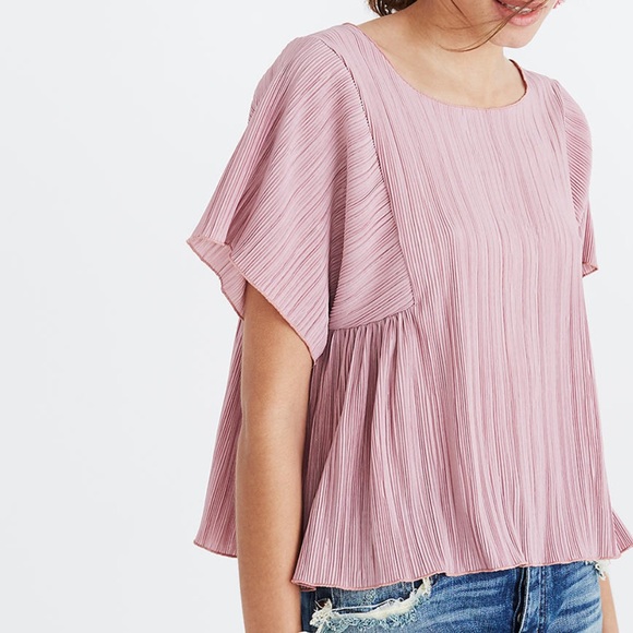 Madewell Tops - Madewell Texture & Thread Micropleat Top Large